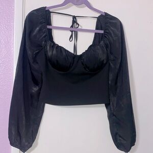 Black Long Sleeve Top